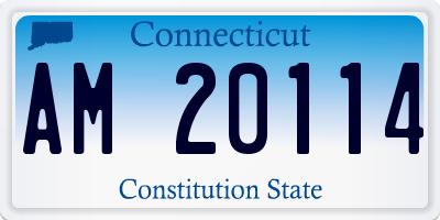 CT license plate AM20114