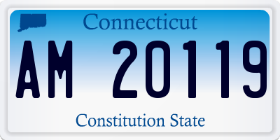 CT license plate AM20119