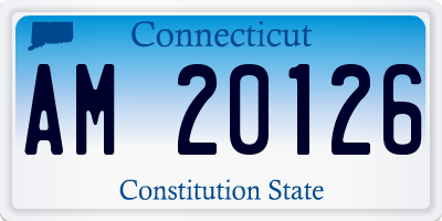 CT license plate AM20126