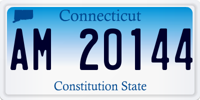 CT license plate AM20144