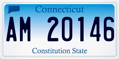 CT license plate AM20146