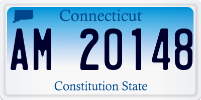 CT license plate AM20148
