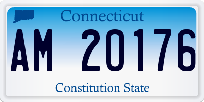 CT license plate AM20176
