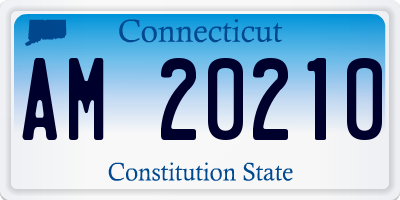 CT license plate AM20210