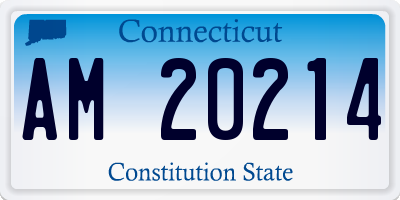 CT license plate AM20214