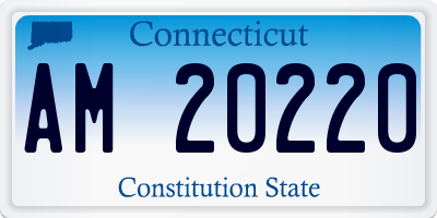 CT license plate AM20220
