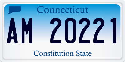 CT license plate AM20221