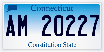 CT license plate AM20227