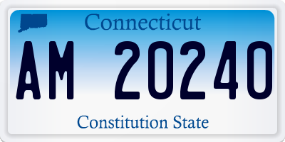 CT license plate AM20240