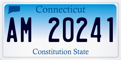 CT license plate AM20241