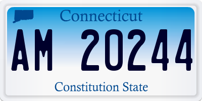 CT license plate AM20244