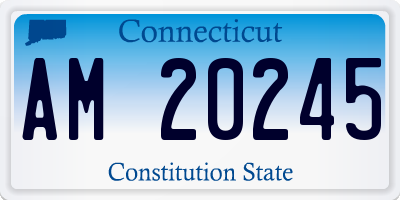 CT license plate AM20245
