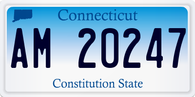 CT license plate AM20247