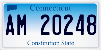 CT license plate AM20248