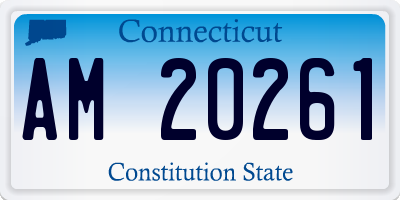 CT license plate AM20261