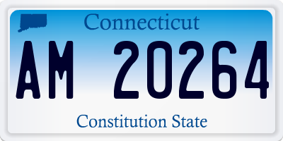 CT license plate AM20264