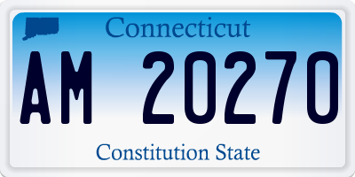 CT license plate AM20270