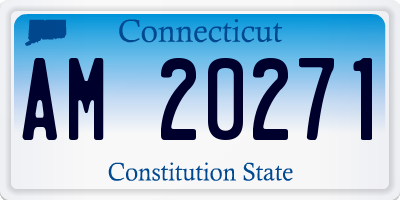 CT license plate AM20271