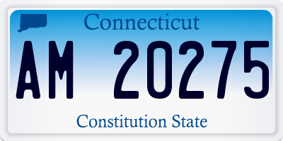CT license plate AM20275