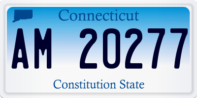 CT license plate AM20277