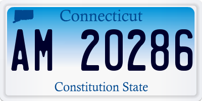 CT license plate AM20286
