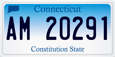 CT license plate AM20291