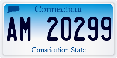 CT license plate AM20299