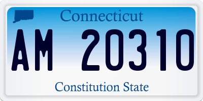 CT license plate AM20310