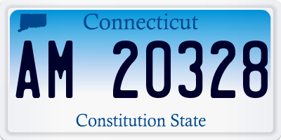 CT license plate AM20328