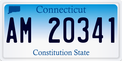 CT license plate AM20341