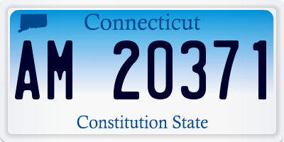 CT license plate AM20371