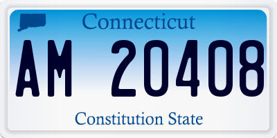 CT license plate AM20408
