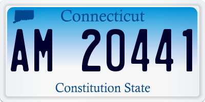CT license plate AM20441