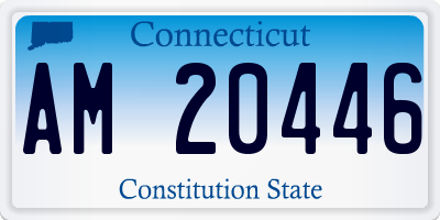 CT license plate AM20446