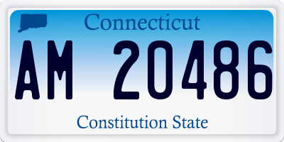 CT license plate AM20486