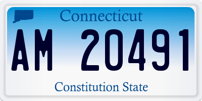 CT license plate AM20491