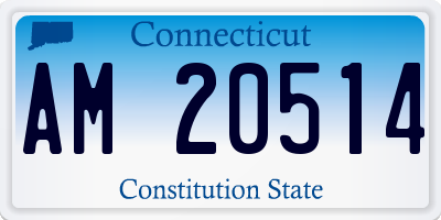 CT license plate AM20514