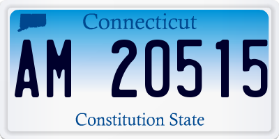 CT license plate AM20515