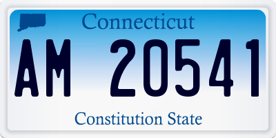 CT license plate AM20541