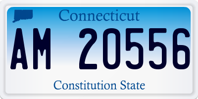 CT license plate AM20556