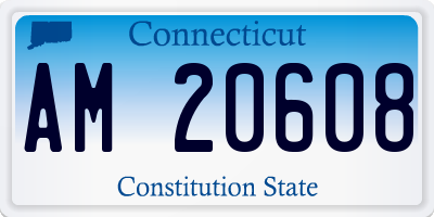 CT license plate AM20608