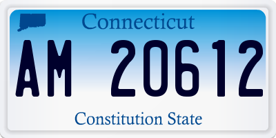 CT license plate AM20612