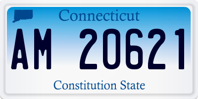 CT license plate AM20621