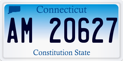 CT license plate AM20627