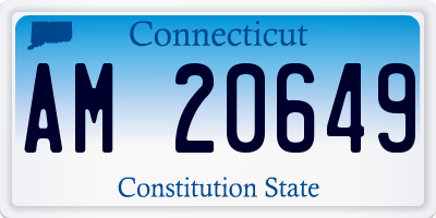 CT license plate AM20649