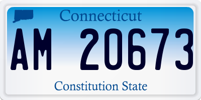 CT license plate AM20673
