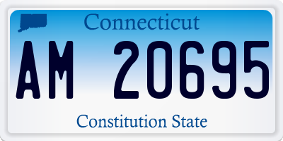 CT license plate AM20695