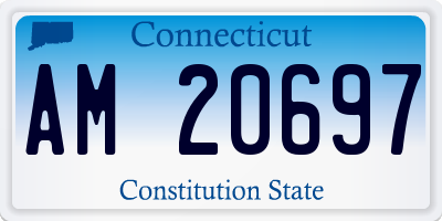 CT license plate AM20697