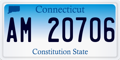 CT license plate AM20706
