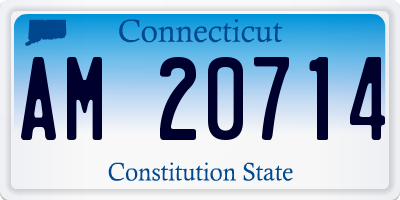 CT license plate AM20714